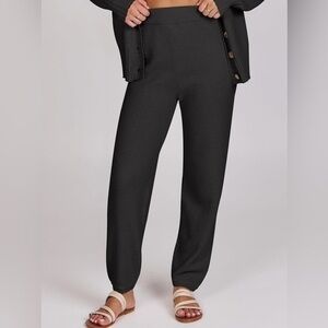 Black Thick Sweater Joggers size Large